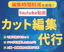 Youtube動画｜カット編集代行します カット作業を丸投げして、作業時間の短縮を実現してください！ イメージ1