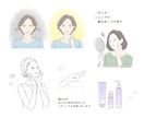 美容・ファッションの挿絵やカットイラスト作成します 商品・サービスを“ワンランク上”に見せる女性向けイラスト イメージ6