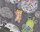 絵本の様な世界を届けます ボールペンとマスキングテープを使ったダークファンタジー イメージ2