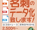 名刺のデータ化致します 写真、PDF、指示書からデータ化 イメージ1