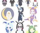 オリジナルのデフォルメキャラクター制作します 迅速対応！アイコン、グッズ制作など用途に合わせてお作りします イメージ1