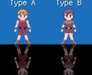 ドット絵キャラの立ち絵を作成します レトロゲーム風の雰囲気を大事に丁寧に仕上げます イメージ2