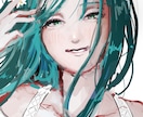 筆圧強めラフタッチ　優美な女性を描きます （スマホ指描きならではの儚さやあどけなさをお届け） イメージ2