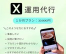 X専門チームが1か月運用代行します ほぼすべてのジャンルOK！！なんでもOKです！ イメージ1