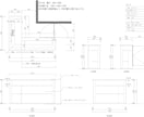 Jw_cad　棚・収納家具の図面作成します 店舗を中心に対応しています／収納家具図面もご相談可能です。 イメージ1