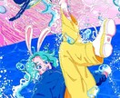 MV.歌ってみた. 1枚絵など描きます シンプル×ポップ×躍動感ある絵が得意です！幅広く出来ます イメージ7