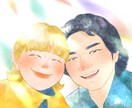 おしゃれな笑顔溢れる似顔絵を制作いたします お世話になった方やご両親へのサプライズプレゼントにも♪ イメージ4