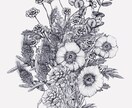 あなたのお好きな花束、描きます お好きな花束データ制作いたします。 イメージ1