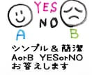 簡潔⭐︎Yes or No・A or Bみます 詳細不要‼︎お名前なども必要ありません♪ イメージ1