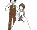 結婚式等に使用できるイラストを作成します ご希望のデザインに寄り添えるようなイラストを描きます！ イメージ4