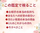 相手の気持ちと今後の恋の流れを詳しく読み解きます 相手は今どう思ってる？この恋は進展する？次の一歩を導きます。 イメージ2
