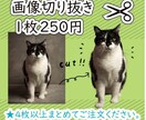 画像切り抜きます 1枚250円。4枚以上(1000円~)でご注文いただけます。 イメージ1