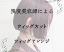 現役美容師がウィッグカット・アレンジします 前髪ウィッグやフルウィッグもお任せ下さい。 イメージ1