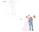 シンプルでやさしいタッチの似顔絵描きます ◎結婚式や誕生日などの記念日に◎家族・子供・赤ちゃん・ペット イメージ5