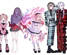 深みのある色使いで目を引く立ち絵を制作いたします キャラクターの雰囲気に合わせ描き方を変え、あなただけの1枚に イメージ2