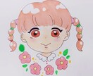ゆるふわなアイコンを作成いたします (　･ัω･ั )心を込めたアナログイラストです！ イメージ1
