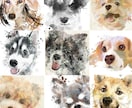 愛犬ペット似顔絵イラストをデザインします ポスター・フレームパネル納品可。プレゼント・遺影にも イメージ2