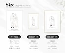 前撮り︱結婚写真からオシャレな線画イラストにします ウェルカムボードや結婚式後も楽しめるシンプルな線画イラストを イメージ3