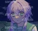 儚げで可愛い女の子イラスト描きます キラキラで儚い女の子のSNSアイコンやイラストを作成します イメージ5