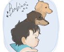 アイコン作成、愛するペットのイラスト描きます あなただけにイラストを描きます イメージ9
