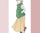 可愛い女の子描きます お洒落な服を着た女の子を描きます イメージ4