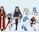 配信やTRPGで使える立ち絵を制作します オリジナリティ溢れるパキッとした色味の立ち絵 イメージ2