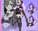 キャラクター立ち絵承ります 表情差分2つ（真顔、微笑）、かわいい女の子が得意です！ イメージ4