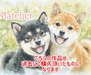 オーダーでペット、動物の水彩似顔絵を手描きします 世界に一点の作品。特殊ブラシで丁寧に描く。インテリアにも。 イメージ2