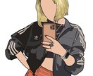 いただいた写真を元にお洒落なイラスト作成いたします SNSのアカウントや、ちょっとしたプレゼントなどにもどうぞ！ イメージ2