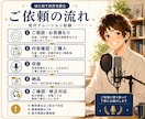 企業VP・CM・商品紹介ナレーションを収録します 【短尺歓迎】親しみやすいハスキーボイスで丁寧にお届けします イメージ3