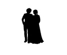 プレ花嫁様へお2人の影絵をお作りします お2人のお写真をいただき影絵をお作りさせていただきます。 イメージ4