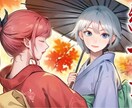 歌ってみた等の1枚絵描きます 歌みたやMVのイラスト制作1～2週間で納品！絵柄寄せ可能♬ イメージ1