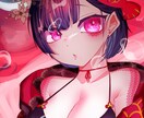 闇可愛いメンヘラチックなイラストを描きます SNSアイコンヘッダーや動画内イラストなど イメージ1