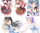 可愛い女の子のキャラクター！1枚絵お描きします 配信用サムネイル、歌ってみた動画イラスト等1枚絵お描きします イメージ5