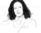 写真から鉛筆デッサン風に似顔絵を描きます SNSのアイコンやプレゼントに！ イメージ2