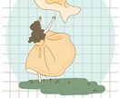 カラフルな一枚絵を作成します お好きなご用途で◎柔らかい単一線とカラフルな色使いが特徴です イメージ4