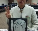 顔は似顔絵、体は妖怪に変身!切り絵で作成します 他にはない似顔絵を切り絵歴30年以上の切り絵師におまかせ イメージ1