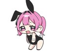 ミニキャラバニーを制作します オリキャラをミニキャラバニーに描きあげます イメージ2