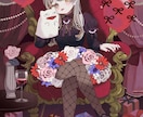 ロココアンティークな世界観のイラストを描きます 華やかで優美な世界観！サムネイルやアイコン、グッズなどに イメージ7