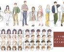 オリジナルキャラクターのデザインラフ画を制作します 老若男女、幅広く対応いたします！ イメージ4
