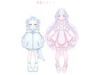 商用利用無料☆格安で可愛い立ち絵制作します IRIAM立ち絵に最適！女の子の立ち絵承ります！ イメージ7