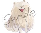 お花と愛犬の似顔絵・アイコン描きます やわらかいタッチのイラストですペット/犬/似顔絵/イラスト イメージ4