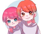 カップルさんのイラストを描きます 2人の仲良しイラストが欲しい方向け！ イメージ1