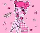 海外風のポップで可愛いキャラクター作成します 可愛くてユニークなキャラクター、ポップで海外風のテイスト！ イメージ7