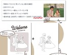 シンプルな線画でウェルカムボード用イラスト描きます 甘すぎないタッチなのでインテリアとしても飾りやすいです♪ イメージ6