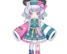 ポップSDキャラ販売します パンダ×キョンシーモチーフの原宿系ポップな女の子です。 イメージ1