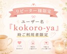 リピーター様のみご利用していただけます ユーザー名『kokoro-ya』時ご利用者様限定商品です イメージ1