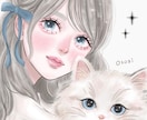 アナログ風×厚塗りの愛らしい女の子イラスト描きます SNSアイコンやオリジナルの一枚絵、プレゼントにおすすめ୨୧ イメージ3