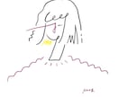 SNS/ブログ　シンプルおしゃれなアイコン描きます 【顔隠れている顔写真でも作成可能です。商用利用もOK！】 イメージ2