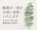 願書の一部をお試し添削します 幼稚園・小学校受験受験の願書作成お助けします イメージ1